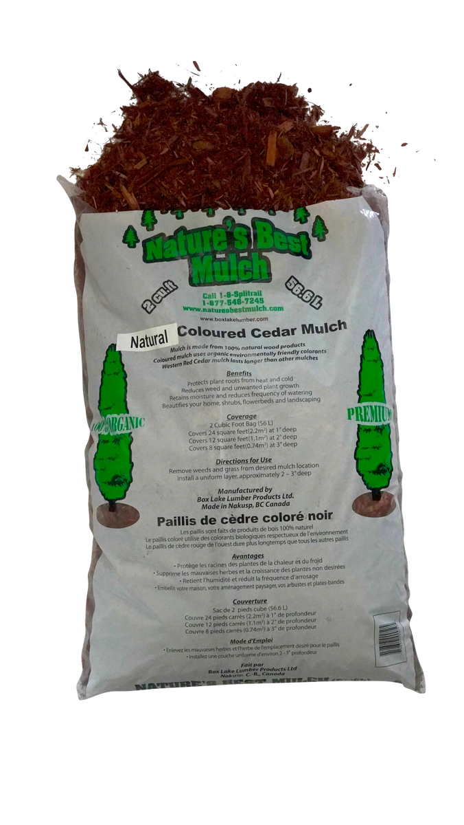 Western Red Cedar Mulch 2.0 Cubic Foot Bags Full Pallet