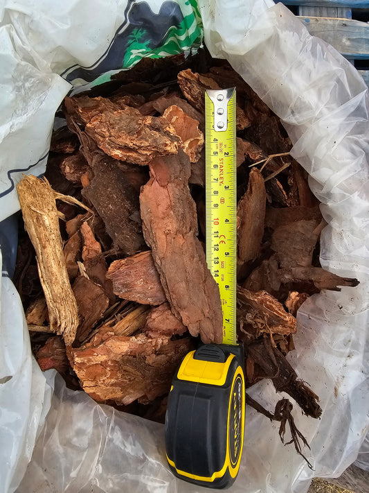 Large 3” to 5 “ Douglas Fir Bark Nuggets - 3.0 Cubic Foot Bag