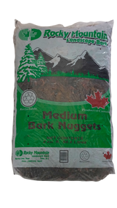 Medium 2” to 3 “ Douglas Fir Bark Nuggets - Full Pallet (65 Bags) or 4.8 cubic yards