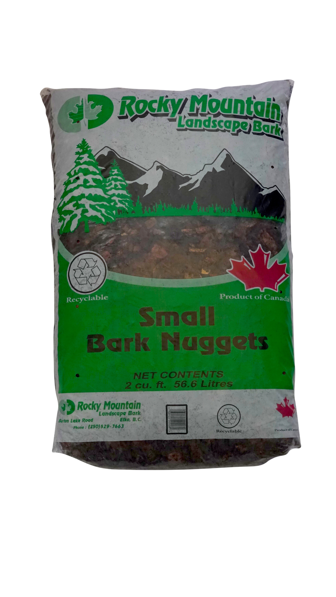 Small 1” to 2” Douglas Fir Bark Nuggets - Full Pallet (50 Bags)
