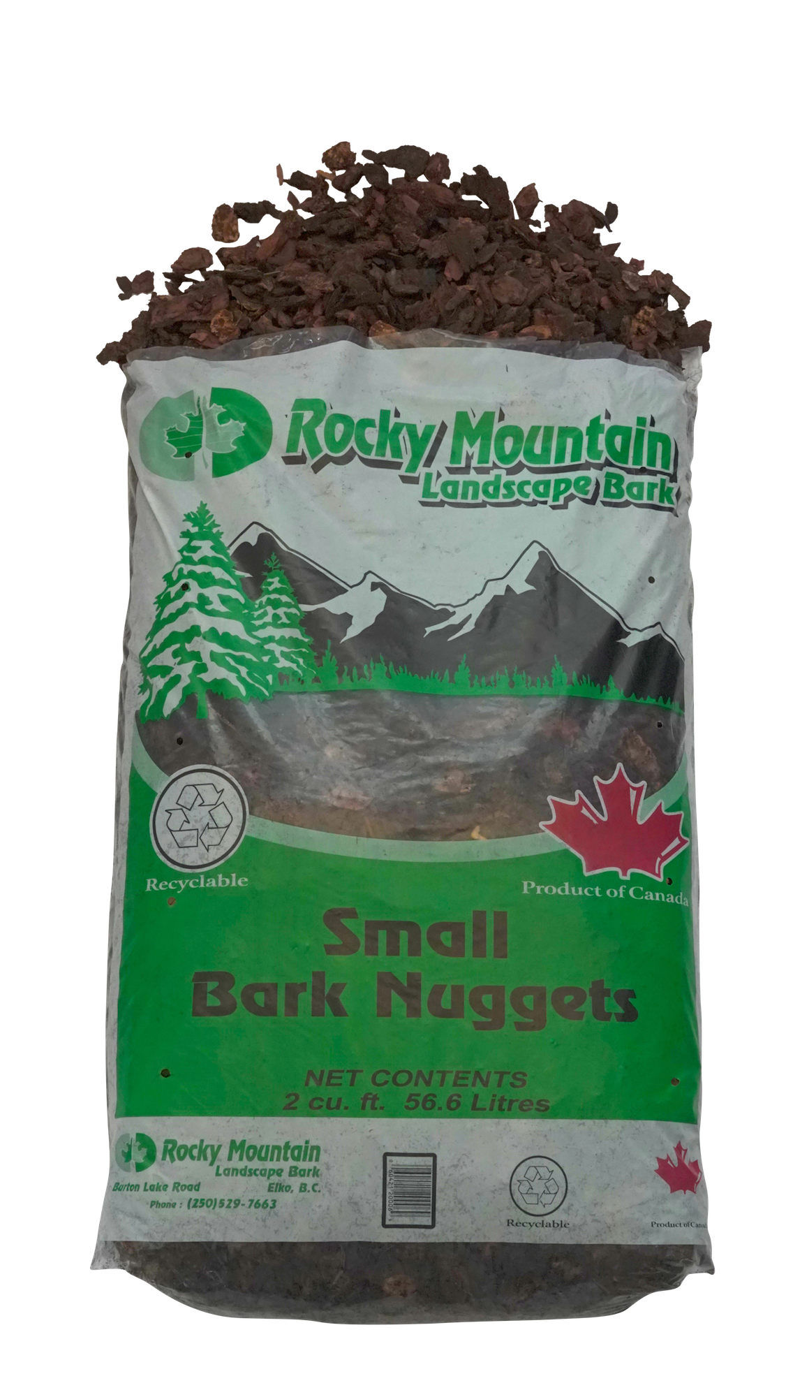 Small 1” to 2” Douglas Fir Bark Nuggets - Full Pallet (50 Bags)